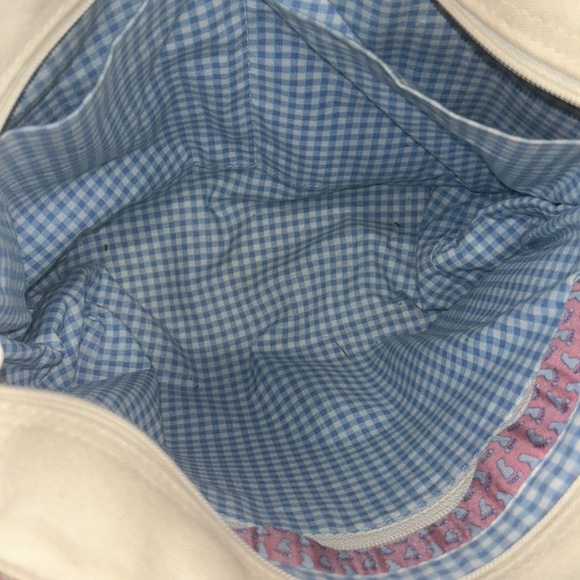 Vineyard Vines Canvas Fabric Whale Sailboat Palm Tree Golf Printed Tote Bag - Picture 10 of 14